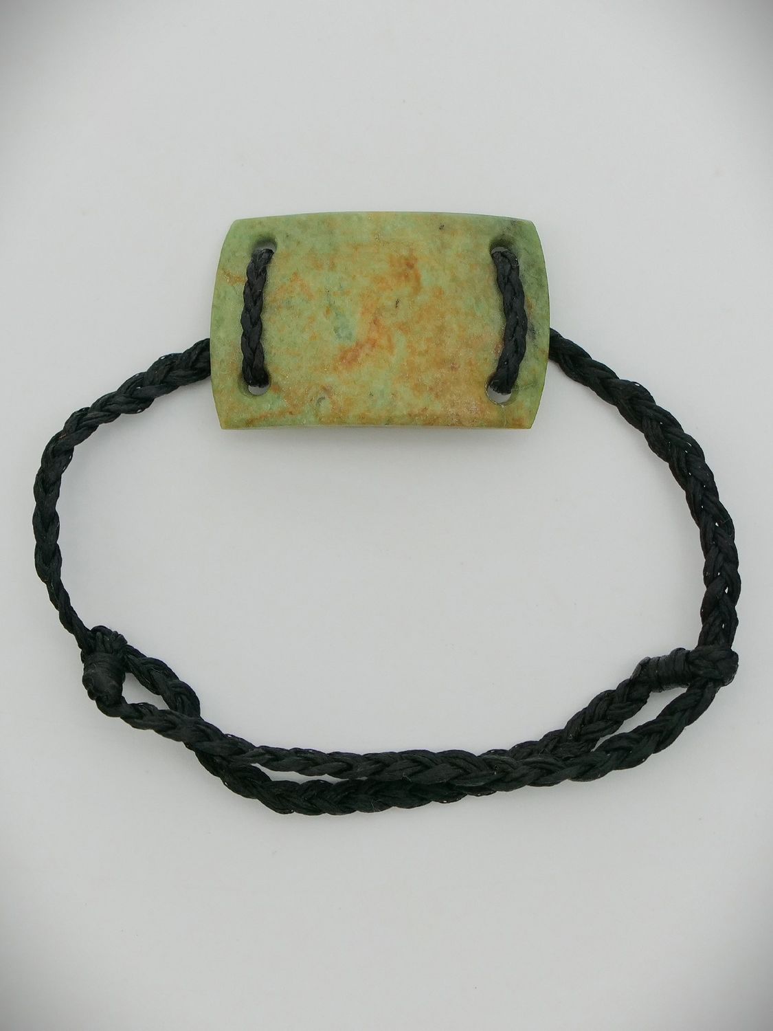 Moko Pounamu Adjustable Bracelet NZ Genuine Marsden Flower Greenstone 12758