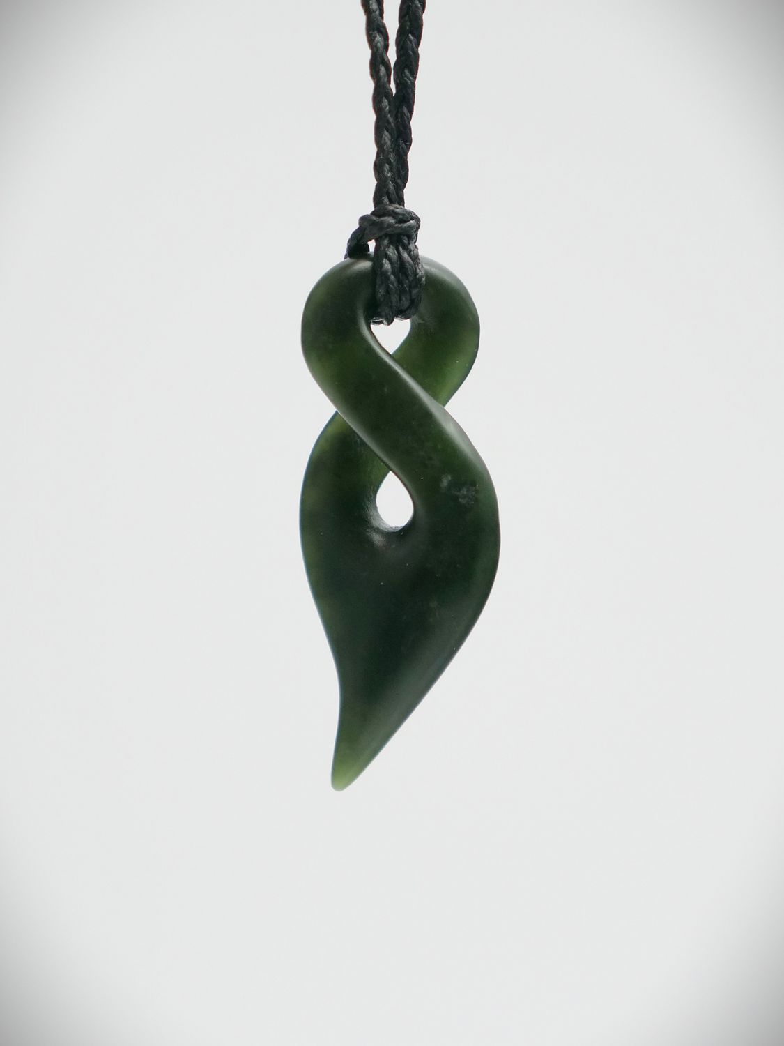 Moko Pounamu Pikorua NZ Genuine Kawakawa Greenstone - Wainui