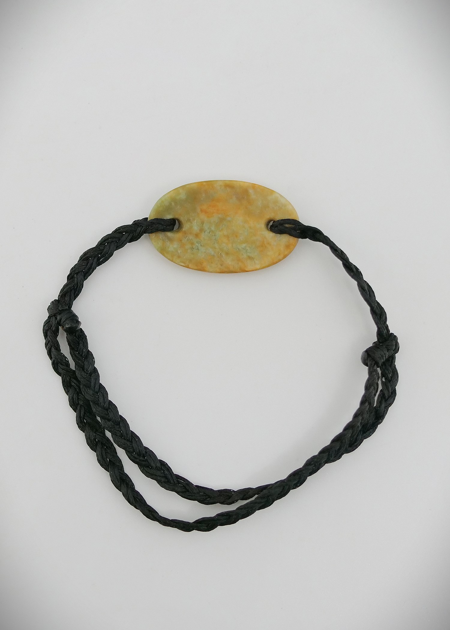 Moko Pounamu Adjustable Bracelet NZ Genuine Marsden Flower Greenstone 12804