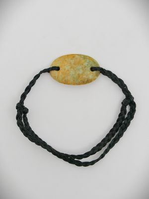 Moko Pounamu Adjustable Bracelet NZ Genuine Marsden Flower Greenstone 12804