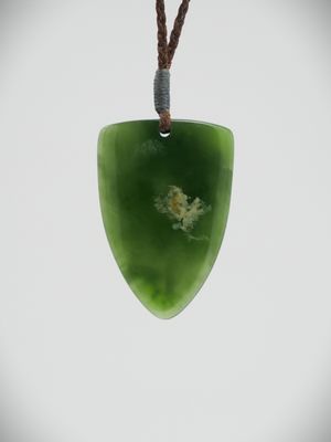 Moko Pounamu Rei Niho NZ Genuine Kahurangi Flower Pounamu - Mangamutu Moko Pounamu Rei Niho NZ Genuine Kahurangi Flower Pounamu - Mangamutu