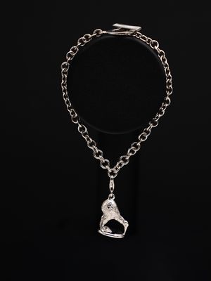 Moko Pounamu Sterling Silver Fob Bracelet with Kiwi Charm