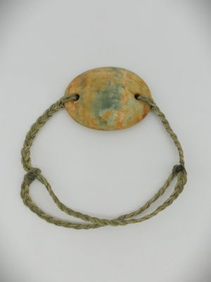 Moko Pounamu Adjustable Bracelet NZ Genuine Raukaraka Greenstone 12947