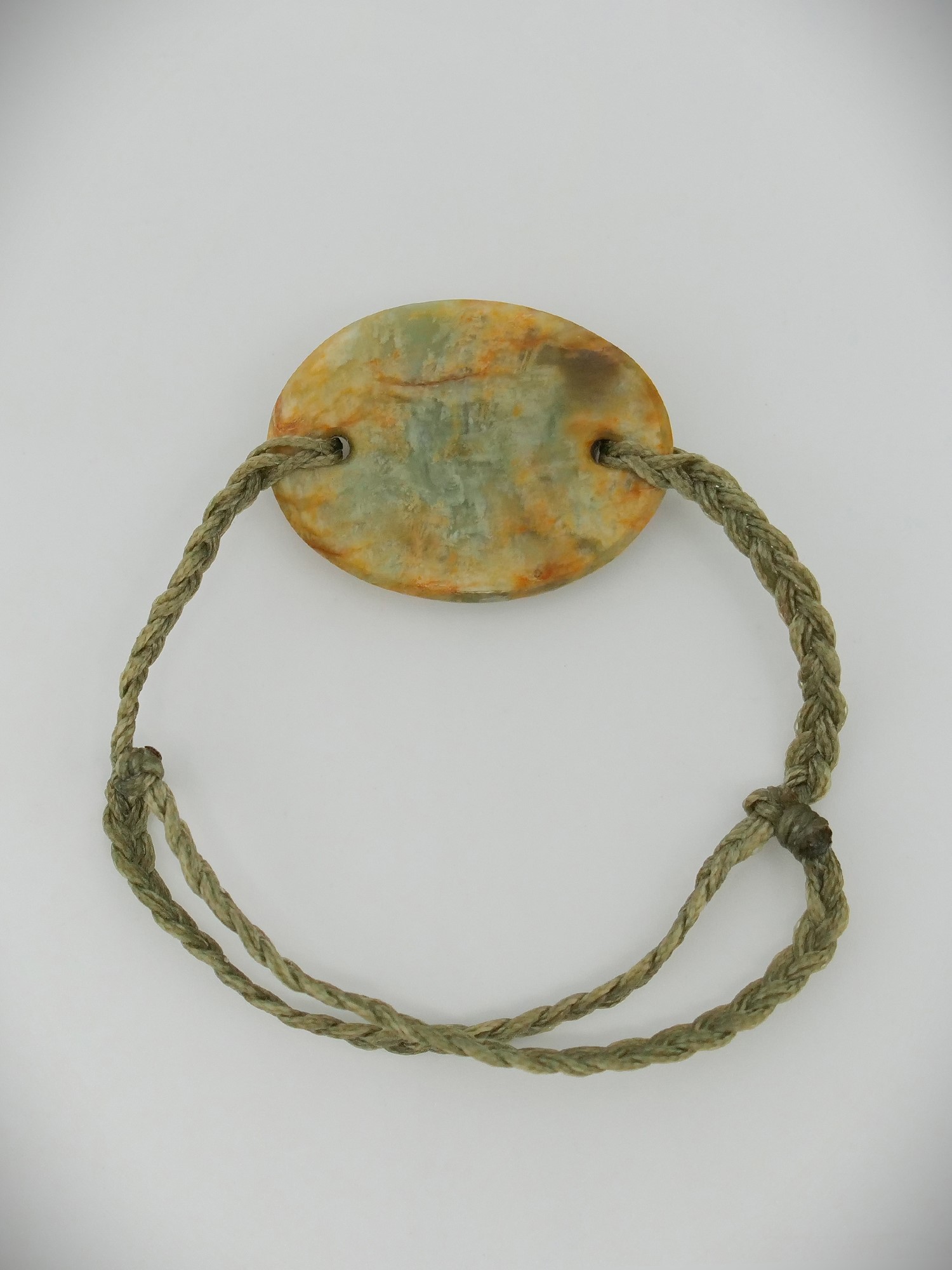 Moko Pounamu Adjustable Bracelet NZ Genuine Raukaraka Greenstone 12947