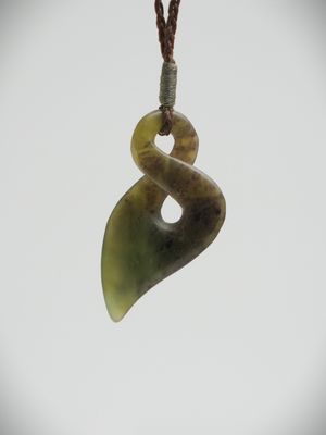 Moko Pounamu Single Pikorua NZ Genuine Totoweka Greenstone - Waimairi