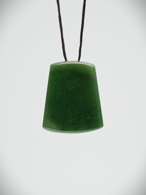 Moko Pounamu Kuru (Drop) NZ Genuine Kawakawa Greenstone - Oratia
