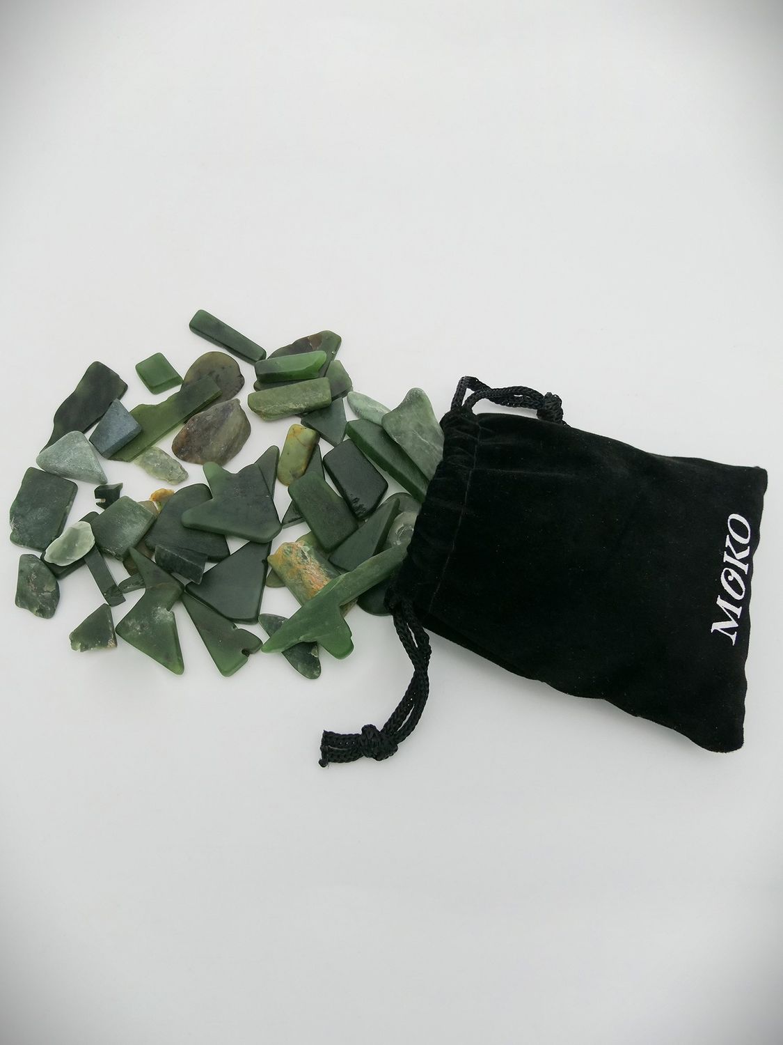 Moko Pounamu Bag of Mixed Pounamu Chips