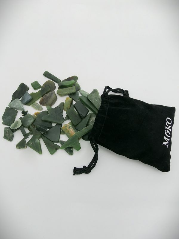 Moko Pounamu Bag of Mixed Pounamu Chips