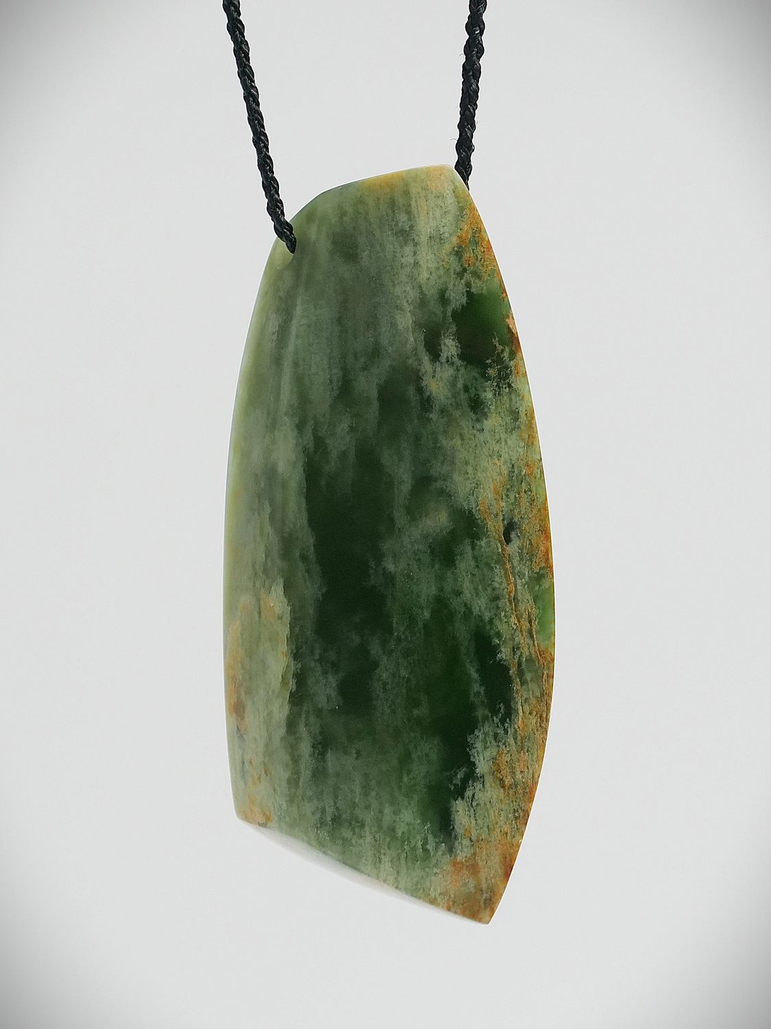 Moko Pounamu Kuru NZ Genuine Kahurangi Flower Greenstone - Kairaki