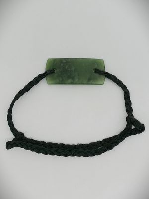 Moko Pounamu Adjustable bracelet NZ Genuine Kawakawa Greenstone