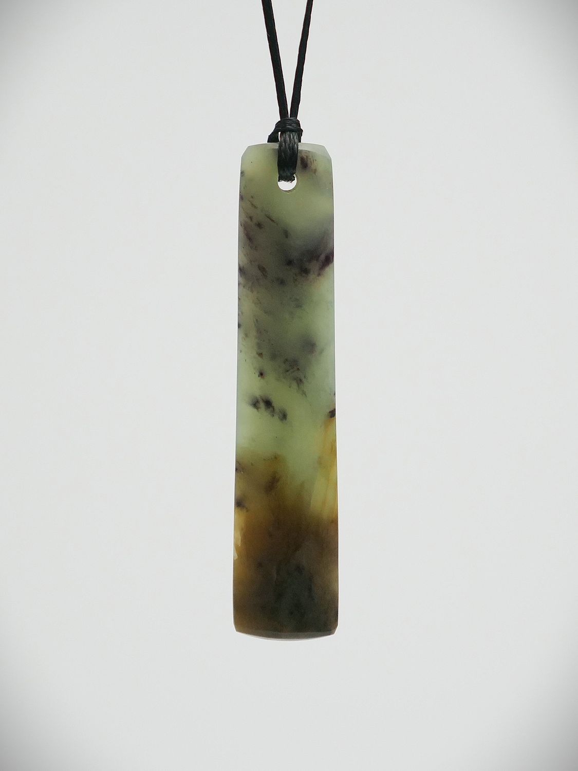 Moko Pounamu Kuru NZ Genuine Inanga & Totoweka Greenstone - Romahapa