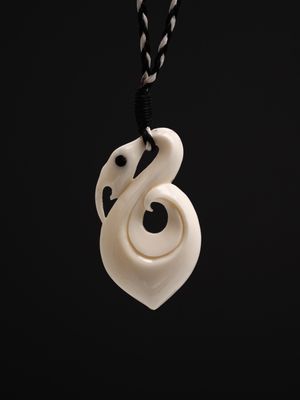 Moko Pounamu Black Ferns Bone Carving Manaia - BF26