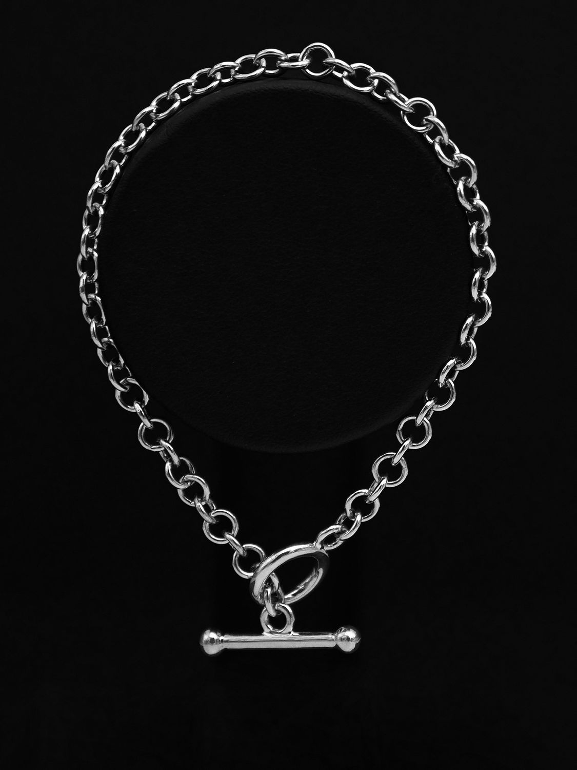 Moko Pounamu Sterling Silver Fob Bracelet - ball bar