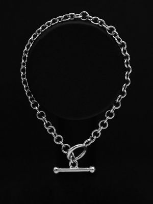 Moko Pounamu Sterling Silver Fob Bracelet - ball bar Moko Pounamu Sterling Silver Fob Bracelet - ball bar