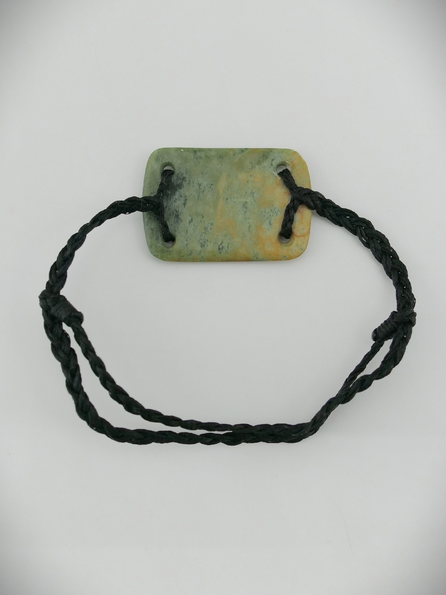 Moko Pounamu Adjustable Bracelet NZ Genuine Marsden Putiputi Greenstone 13014