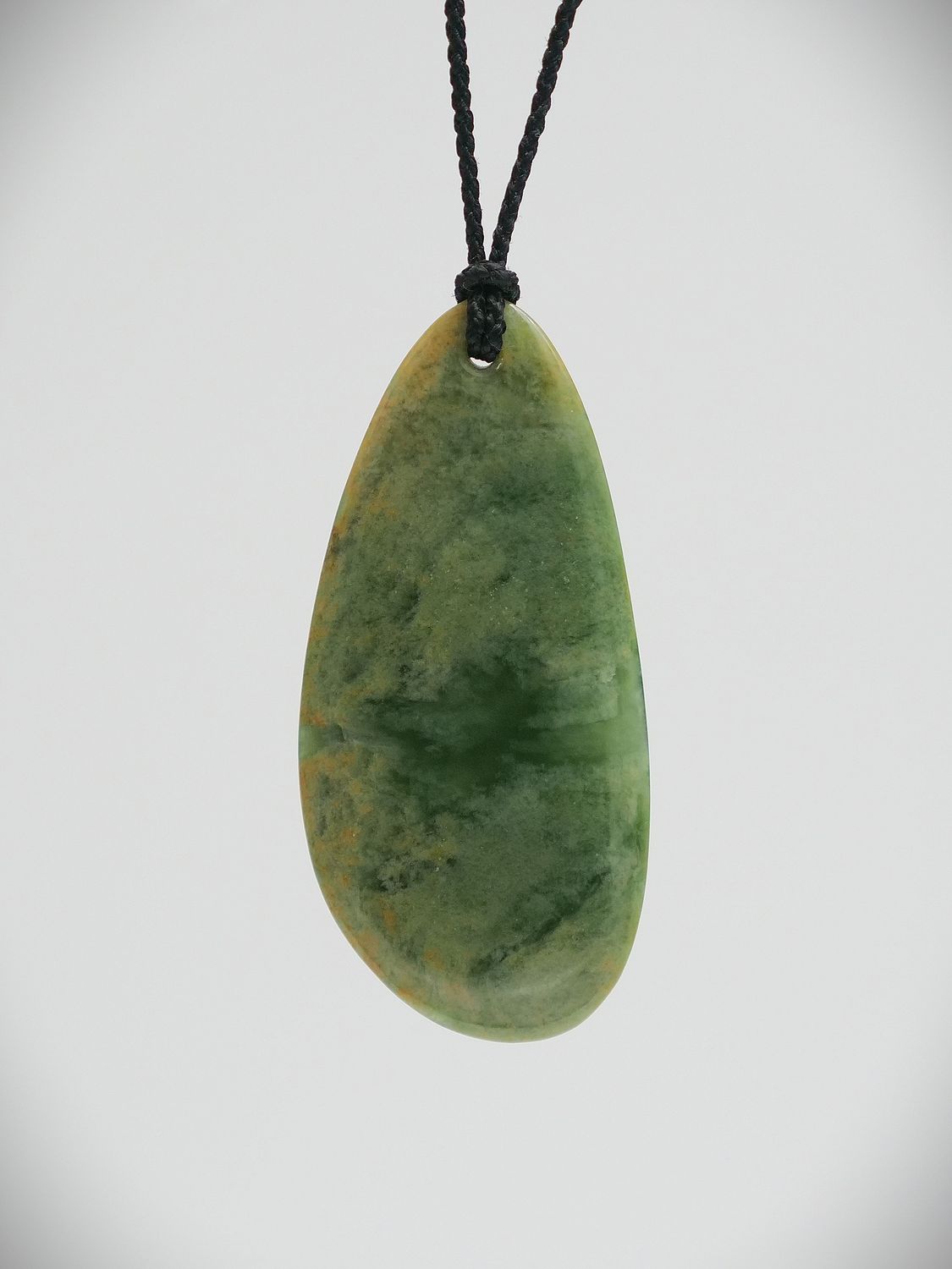 Moko Pounamu Roimata (Teardrop) NZ Genuine Kahurangi Flower Greenstone -  Marangai
