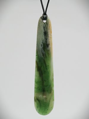 Moko Pounamu Roimata (Teardrop) NZ Genuine Kahurangi Flower Greenstone -  Whangatoetoe