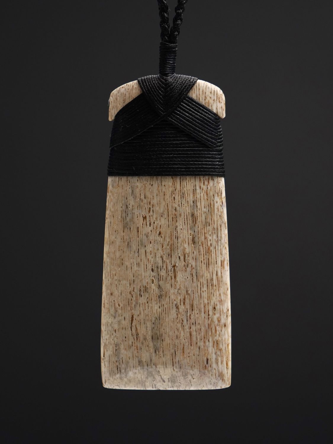 Moko Pounamu Whale Bone Carving Toki - Ruapuna