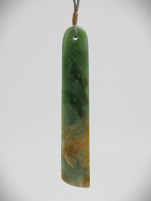 Moko Pounamu Kuru NZ Genuine Kahurangi Flower Greenstone - Hapuku