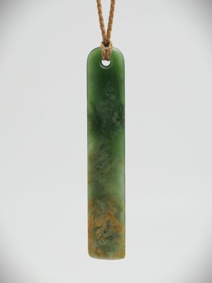Moko Pounamu Kuru NZ Genuine Kahurangi Flower Greenstone - Waimangaroa