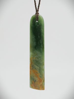 Moko Pounamu Kuru NZ Genuine Kahurangi Flower Greenstone - Mangamaunu