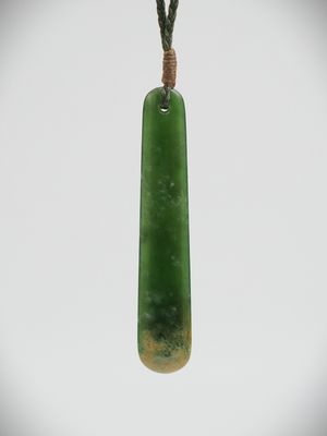 Moko Pounamu Roimata (Teardrop) NZ Genuine Kahurangi Flower Greenstone - Okiwi