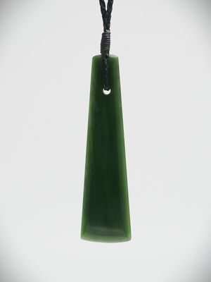 Moko Pounamu Toki NZ Genuine Kawakawa Greenstone - Taranui