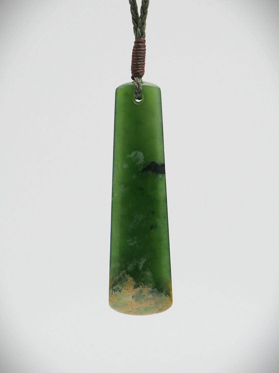 Moko Pounamu Toki NZ Genuine Kahurangi Flower Greenstone - Waipapa