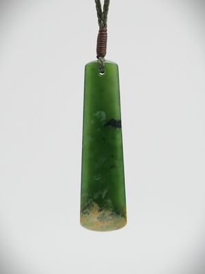 Moko Pounamu Toki NZ Genuine Kahurangi Flower Greenstone - Waipapa