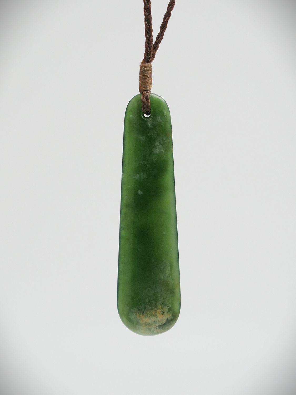 Moko Pounamu Roimata (Teardrop) NZ Genuine Kahurangi Flower Greenstone - Tapawera
