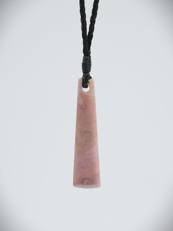 Moko Pounamu,  Kuru (Drop) NZ Genuine Rhodonite Stone - Katoa