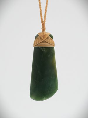 Moko Pounamu Toki NZ Genuine Kawakawa Greenstone - Katoa