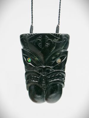 Moko Pounamu Koruru NZ Genuine Tangiwai Greenstone - Moikarurangi
