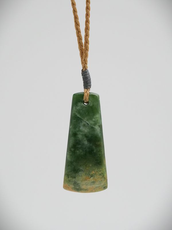Moko Pounamu Kuru (Drop) NZ Genuine Marsden Flower Greenstone - Momorangi