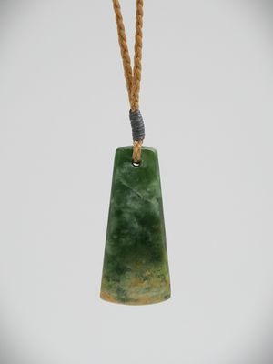 Moko Pounamu Kuru (Drop) NZ Genuine Marsden Flower Greenstone - Momorangi