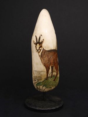 Moko Pounamu Rei Puta Genuine Whale Tooth Carving - Pohuenui