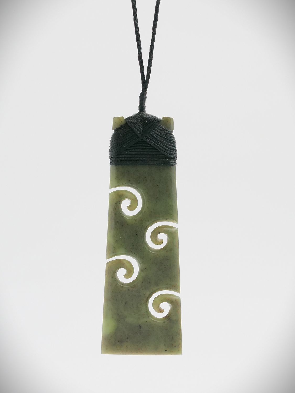 Moko Pounamu Koru Toki NZ Genuine Kawakawa Greenstone - Otaua