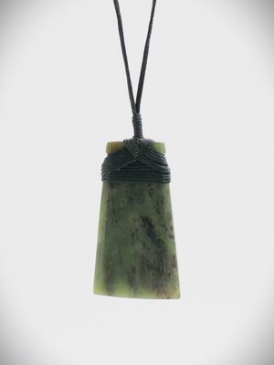 Moko Pounamu Toki NZ Genuine Totoweka Greenstone - Waianga