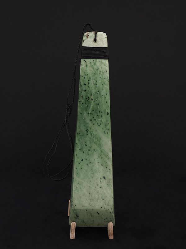 Moko Pounamu Toki NZ Genuine Kokopu Greenstone - Ohinewai