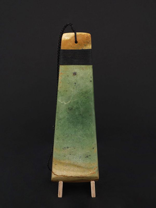 Moko Pounamu Toki NZ Genuine Kokopu Flower Greenstone - Nukuwaiata