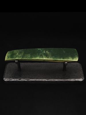 Moko Pounamu Toki NZ Genuine Marsden Flower Greenstone - Patuki