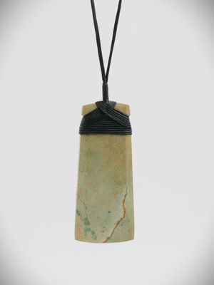 Moko Pounamu Toki NZ Genuine Kokopu Greenstone - Paparore