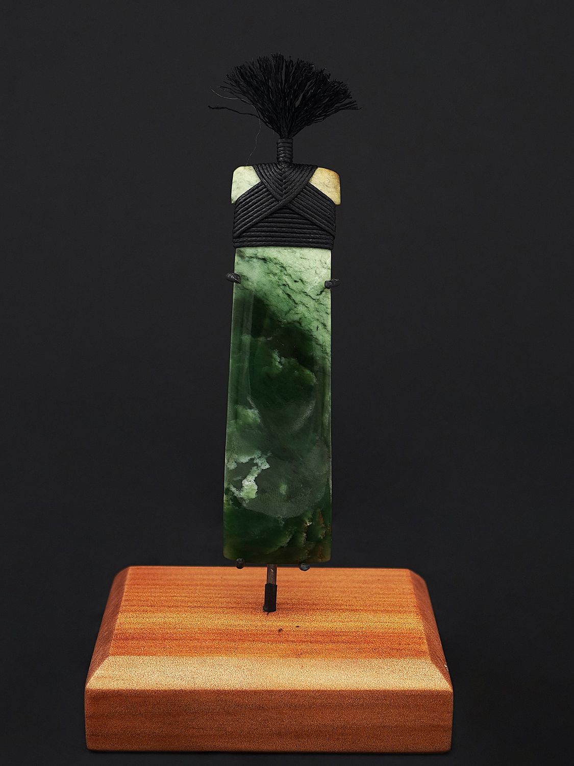 Moko Pounamu Toki NZ Genuine Marsden Flower Greenstone - Karori
