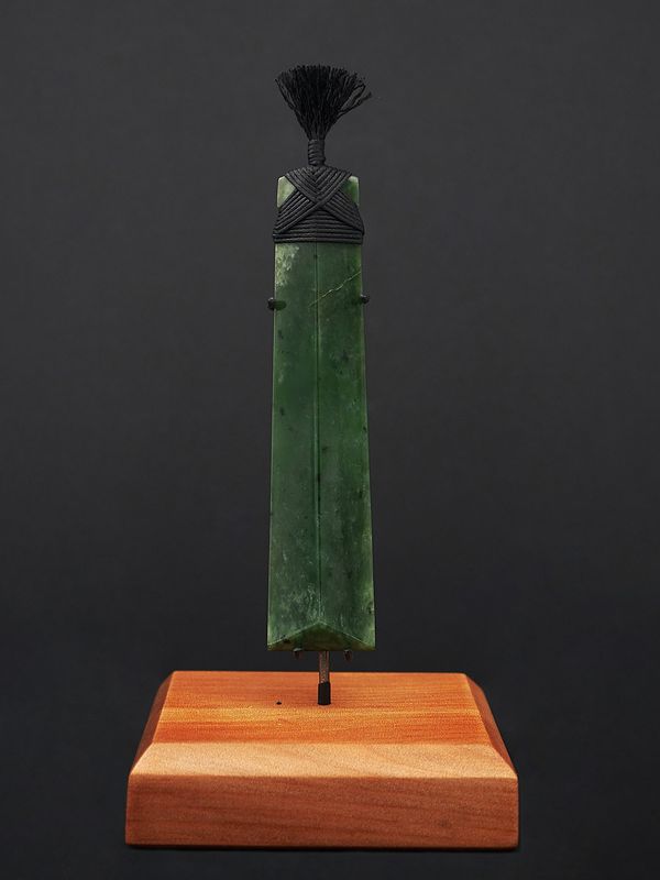 Moko Pounamu Toki NZ Genuine Kawakawa Greenstone - Whangamoa