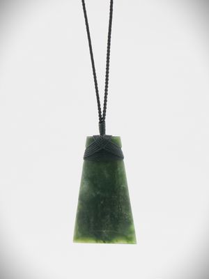 Moko Pounamu Toki NZ Genuine Kawakawa Greenstone - Helena