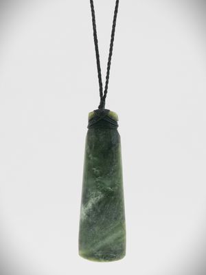 Moko Pounamu Toki NZ Genuine Kawakawa Greenstone - Kaiikanui