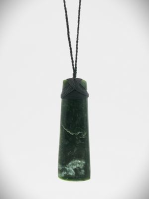 Moko Pounamu Toki NZ Genuine Kawakawa Greenstone - Whakapara