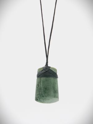 Moko Pounamu Toki NZ Genuine Kawakawa Greenstone - Pukemiro