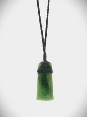 Moko Pounamu Toki NZ Genuine Kawakawa Greenstone - Hoanga