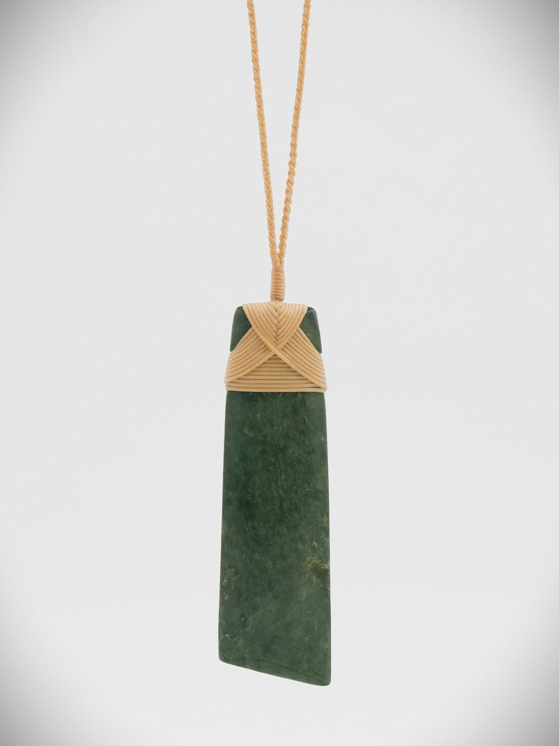 Moko Pounamu Angled Toki NZ Genuine Raukaraka Greenstone - Ararua